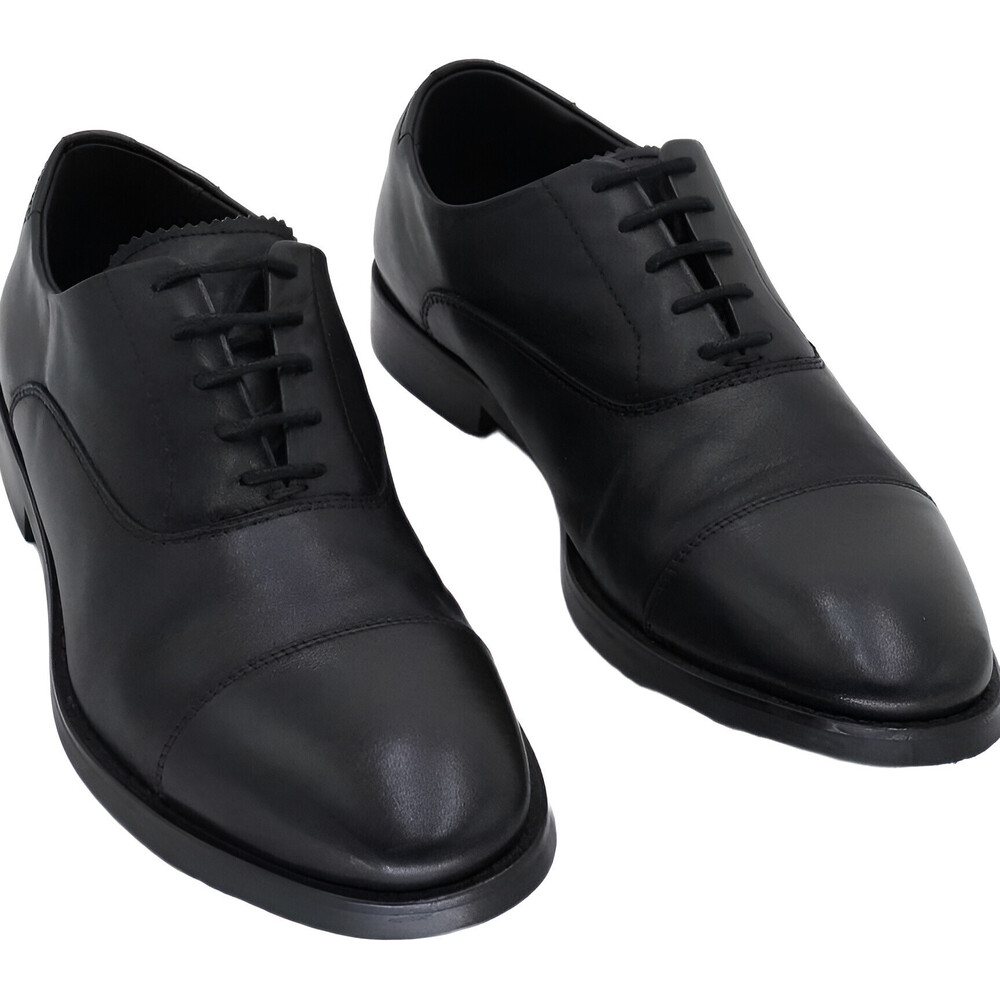 Ted Baker Mens Lace-Up Cap Toe Oxford Dress Black Size 8.5